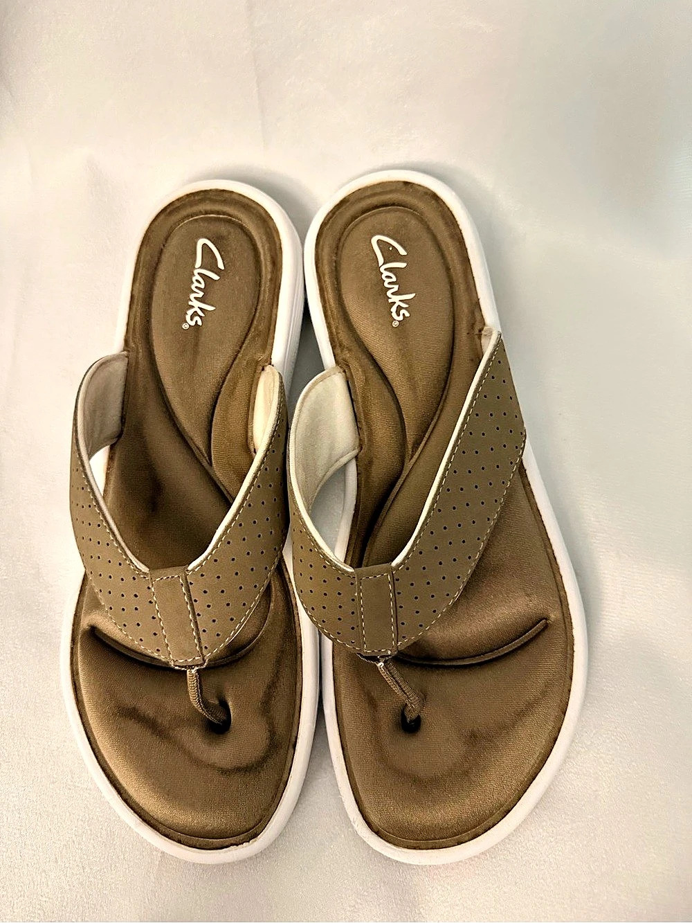Clarks 261023-210M Brown Flip Flop Sandals